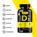 Vitamin D3 1000 IU (360 Cápsulas blandas)