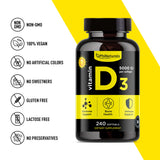 Vitamin D3 5000 IU (240 cápsulas blandas)