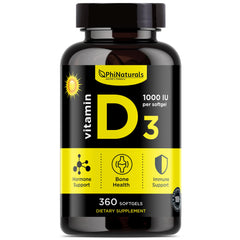 Vitamin D3 1000 IU (360 Cápsulas blandas)